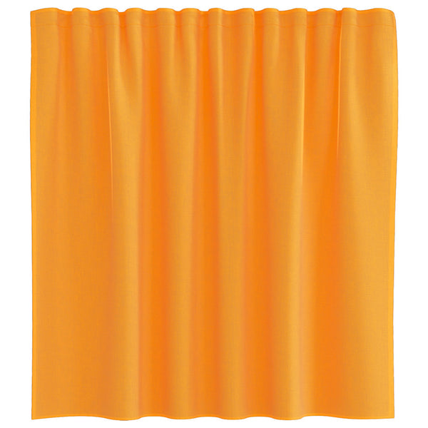 Orange Voile Vorhänge mit Schlaufen, 140x140 cm, 2er-Set