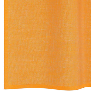 Orange Voile Vorhänge mit Schlaufen, 140x140 cm, 2er-Set