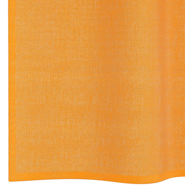 Orange Voile Vorhänge mit Schlaufen, 140x140 cm, 2er-Set
