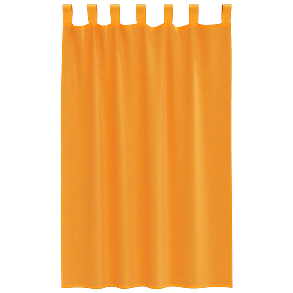 Orange Voile Vorhänge mit Schlaufen, 2 Stk. 140x175 cm