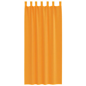Orange Voile Vorhänge mit Schlaufen, 2er-Set