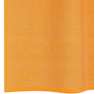 Orange Voile Vorhänge mit Schlaufen, 2er-Set