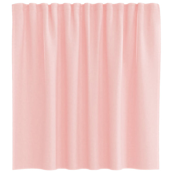Rosa Voile Vorhänge mit Schlaufen, 140x140 cm, 2er-Set