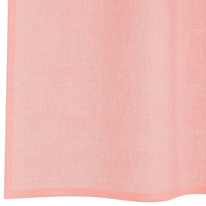 Rosa Voile Vorhänge mit Schlaufen, 140x140 cm, 2er-Set