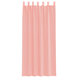 Rosa Voile Vorhänge mit Schlaufen, 2 Stk. 140x225 cm