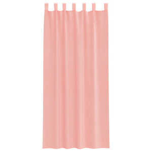 Rosa Voile Vorhänge 140x245 cm, 2er-Set