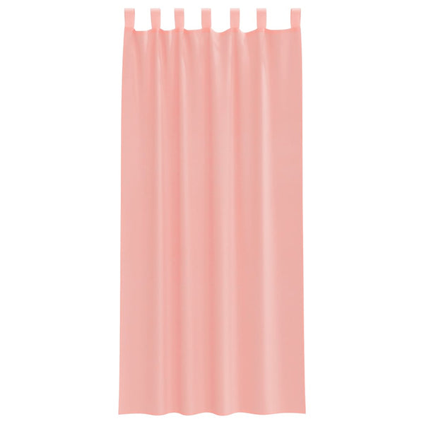 Rosa Voile Vorhänge 140x245 cm, 2er-Set