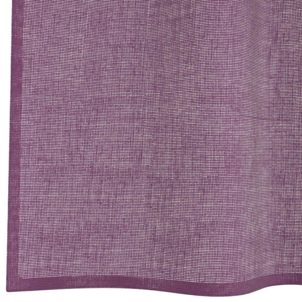 Violette Voile Vorhänge mit Schlaufen, 140x225 cm, 2er-Set