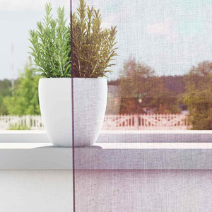 Lila Voile Vorhänge mit Schlaufen 140x245cm, 2er-Set
