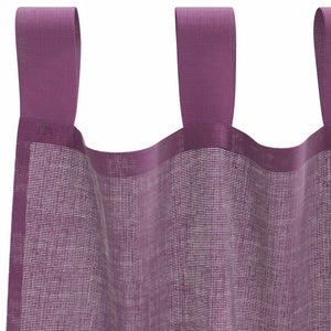 Lila Voile Vorhänge mit Schlaufen 140x245cm, 2er-Set