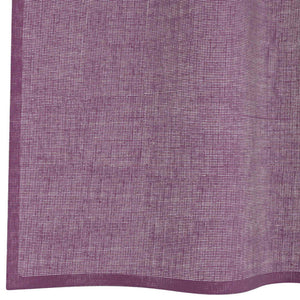 Lila Voile Vorhänge mit Schlaufen 140x245cm, 2er-Set