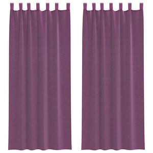 Lila Voile Vorhänge 140x260 cm, 2er-Set