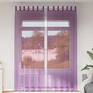 Lila Voile Vorhänge 140x260 cm, 2er-Set