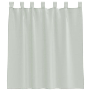 Hellgraue Voile-Vorhänge mit Schlaufen, 140x140 cm, 2er-Set