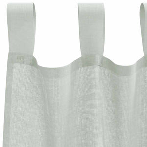 Hellgraue Voile-Vorhänge mit Schlaufen, 140x140 cm, 2er-Set