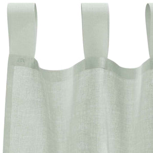 Hellgraue Voile Vorhänge mit Schlaufen, 140x175cm, 2er-Set