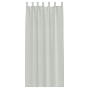 Hellgraue Voile Vorhänge mit Schlaufen, 140x225 cm, 2er-Set