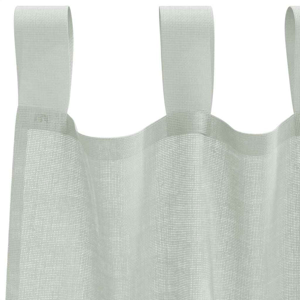 Hellgraue Voile Vorhänge mit Schlaufen, 140x245cm, 2er-Set