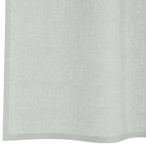 Hellgraue Voile Vorhänge mit Schlaufen, 140x245cm, 2er-Set
