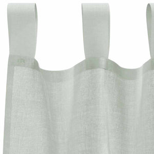 Hellgraue Voile Vorhänge mit Schlaufen, 2 Stk. 140x260 cm