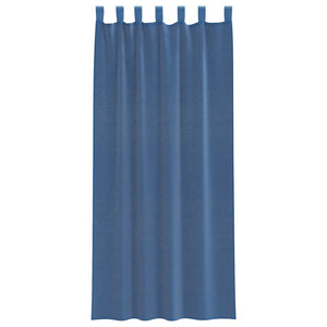 vidaXL Voilages à œillets 2 pcs Bleu roi 140x245 cm