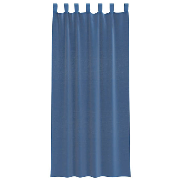 vidaXL Voilages à œillets 2 pcs Bleu roi 140x245 cm