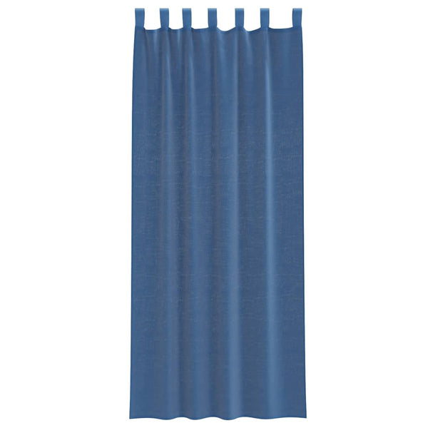 Königsblaue Voile-Vorhänge, 2 Stk. 140x260 cm