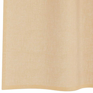 Sandfarbene Voile-Vorhänge mit Schlaufen, 140x140 cm, 2er-Set