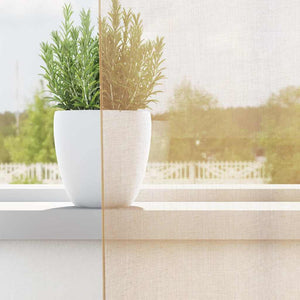 Voile Vorhänge Sand 140x175 cm, 2er-Set