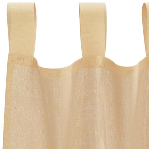 Voile Vorhänge Sand 140x175 cm, 2er-Set