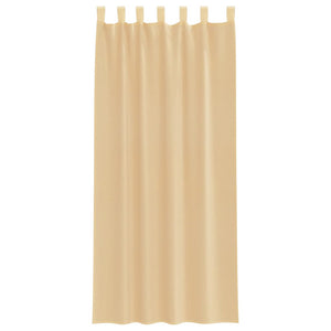 Voile Vorhänge Sand 140x225 cm, 2er-Set