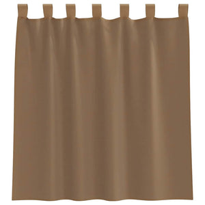 Hellbraune Voile-Vorhänge mit Schlaufen, 140x140cm, 2er-Set