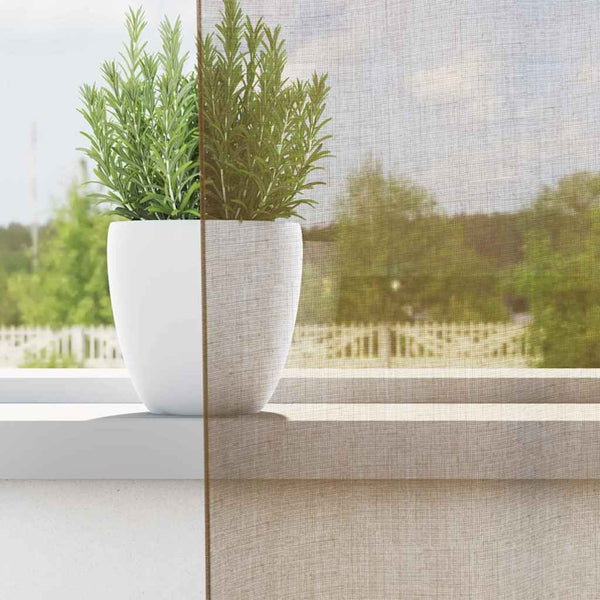 Hellbraune Voile Vorhänge 140x225 cm, 2er-Set