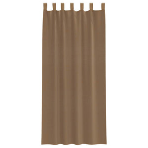 Hellbraune Voile Vorhänge 140x225 cm, 2er-Set