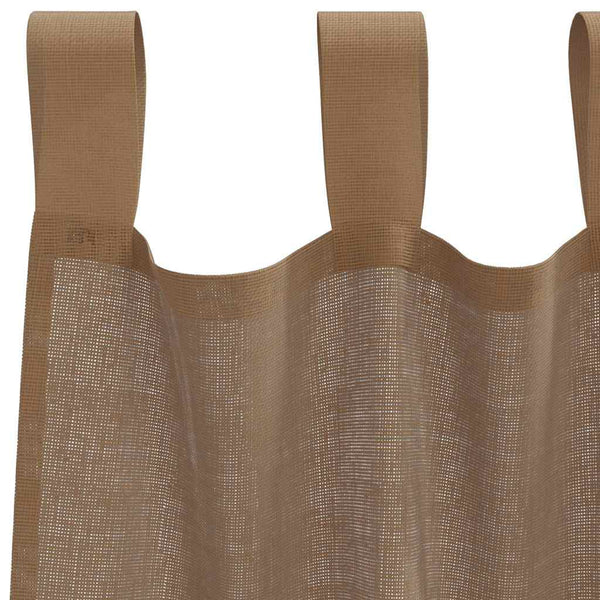 Hellbraune Voile Vorhänge 140x225 cm, 2er-Set
