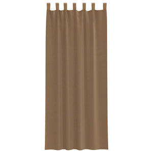 Hellbraune Voile-Vorhänge, 140x260 cm, 2er-Set