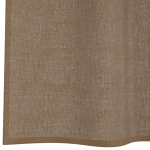 Hellbraune Voile-Vorhänge, 140x260 cm, 2er-Set