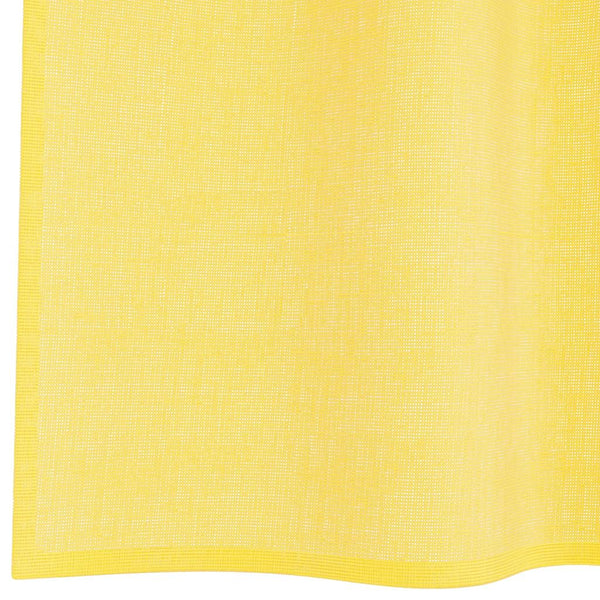 Gelbe Voile-Vorhänge mit Schlaufen 140x175cm, 2er-Set