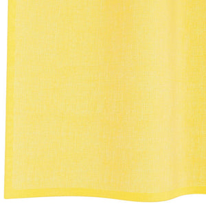 Gelbe Voile-Vorhänge mit Schlaufen 140x225 cm, 2er-Set