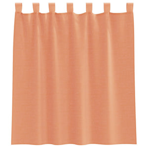 Terracotta Voile Vorhänge mit Schlaufen, 140x140cm, 2er-Set