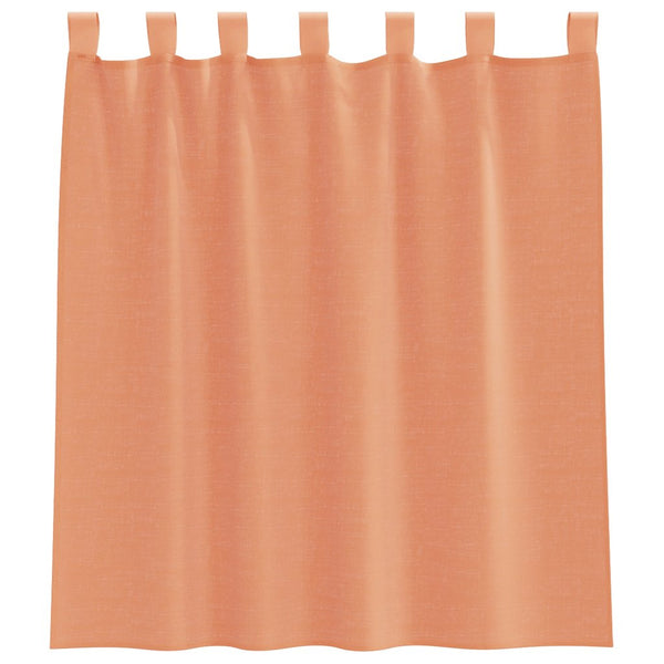 Terracotta Voile Vorhänge mit Schlaufen, 140x140cm, 2er-Set