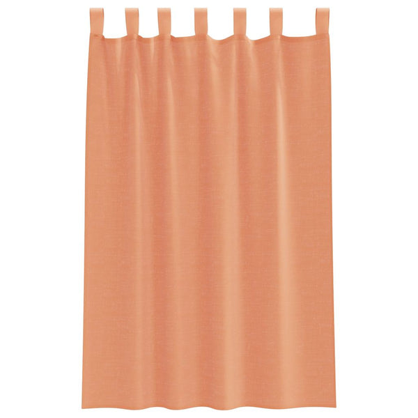 2er-Set Voile-Vorhänge Terrakotta 140x175 cm