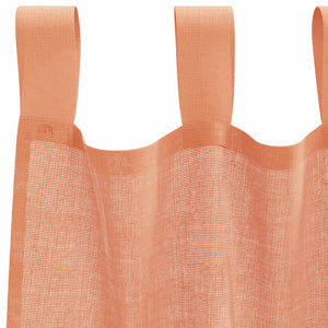 2er-Set Voile-Vorhänge Terrakotta 140x175 cm