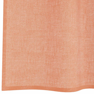 2er-Set Voile-Vorhänge Terrakotta 140x175 cm