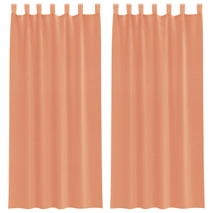 Terracotta Voile Vorhänge mit Schlaufen, 2er-Set