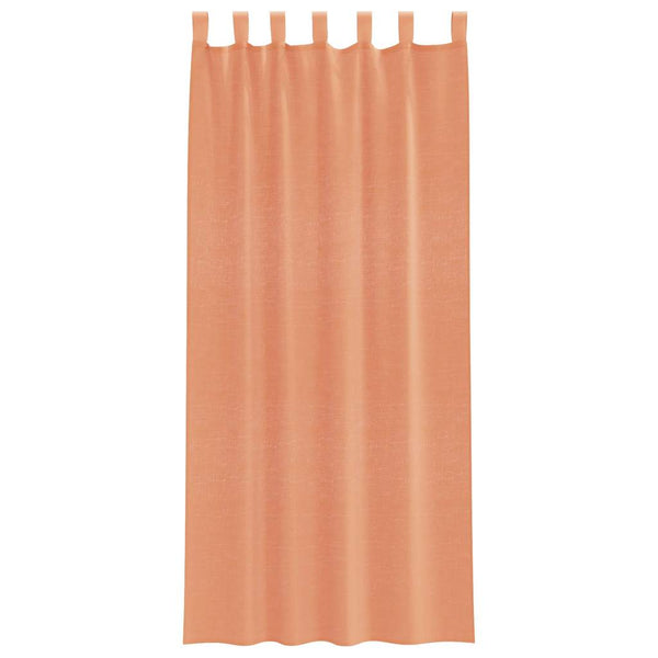 Terracotta Voile Vorhänge mit Schlaufen, 2er-Set