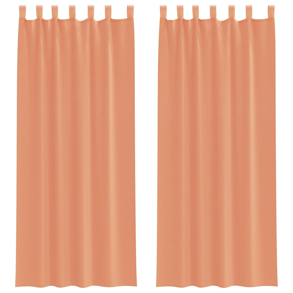Voile Vorhänge Terrakotta 140x260 cm 2er-Set