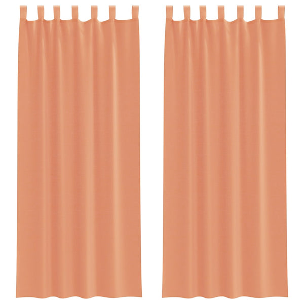 Voile Vorhänge Terrakotta 140x260 cm 2er-Set