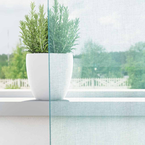 Türkis Voile Vorhänge mit Schlaufen 140x175 cm, 2er-Set
