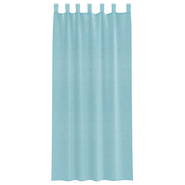 Türkis Voile Vorhänge mit Schlaufen 140x225 cm, 2er-Set